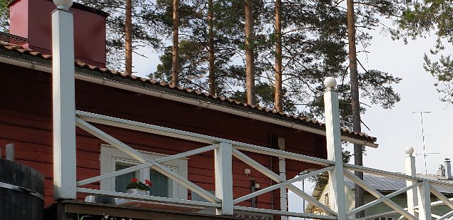 Kesällä saunottiin ahkeraan. Joen penkereet täyttyivät rehevästä kasvillisuudesta.